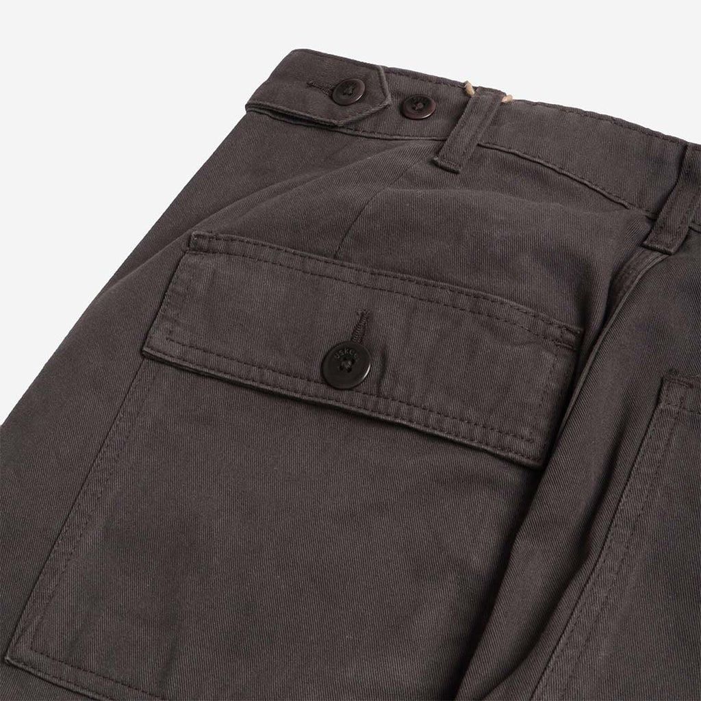 Uskees Twill Workwear Pant, Charcoal, Detail Shot 4