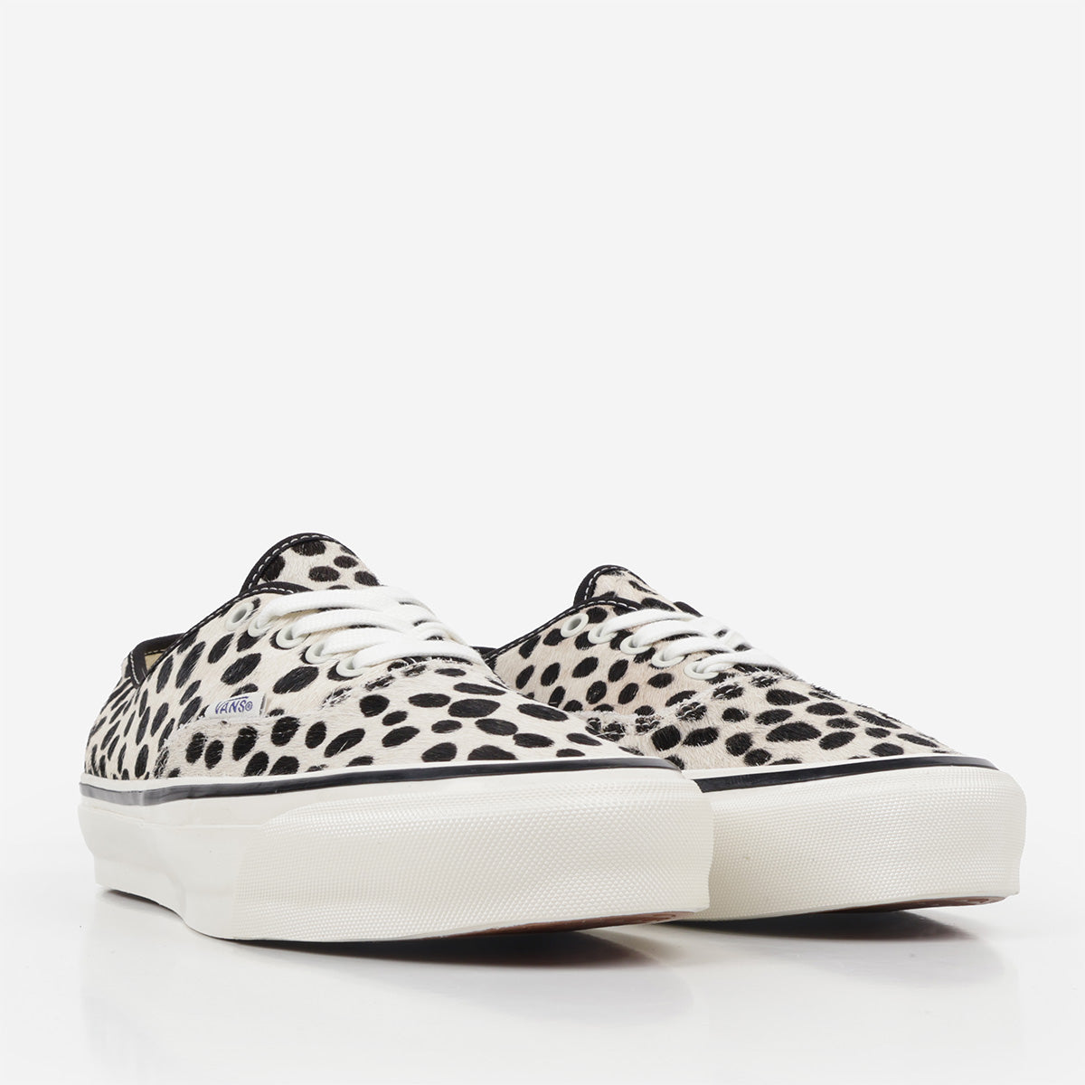 main Vans Premium Authentic 44 Shoes, Pony Hair Dalmatian, Detail Shot 2