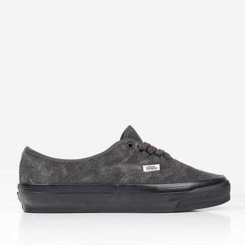 Vans Authentic 44 LX Shoes in Black suede, side profile
