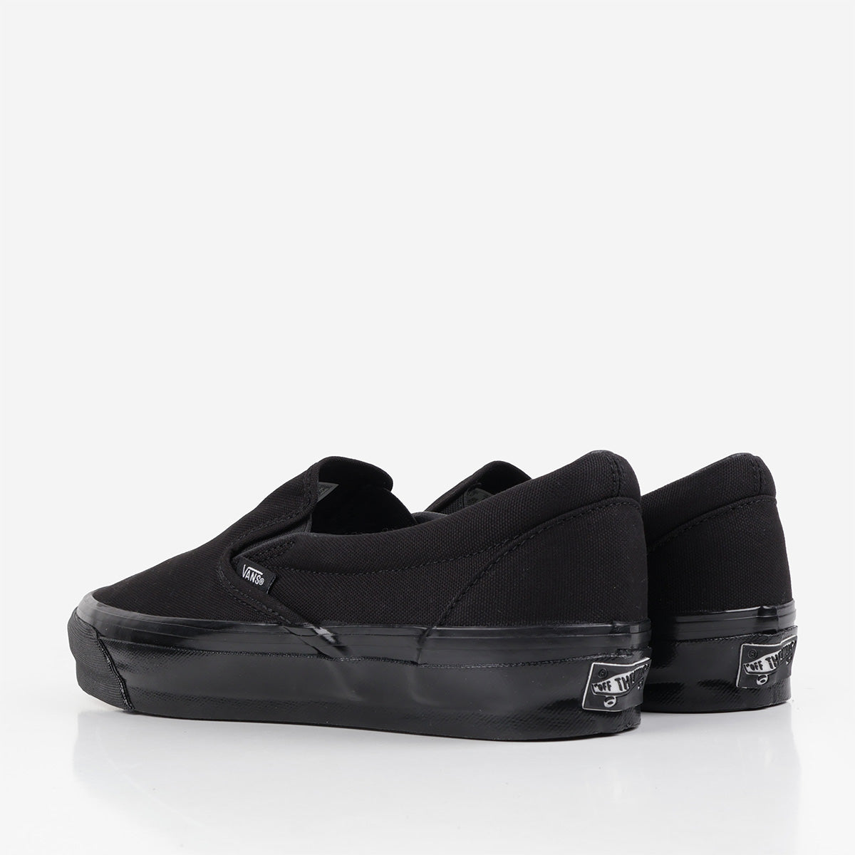 Vans Premium Slip-On Reissue 98 Shoes, Black Black, Detail Shot 3