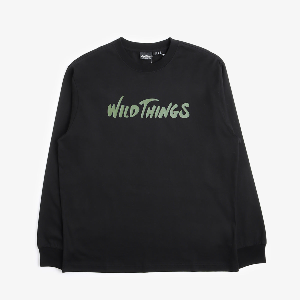 Wild Things Logo Long T-Shirt, Black, Detail Shot 1