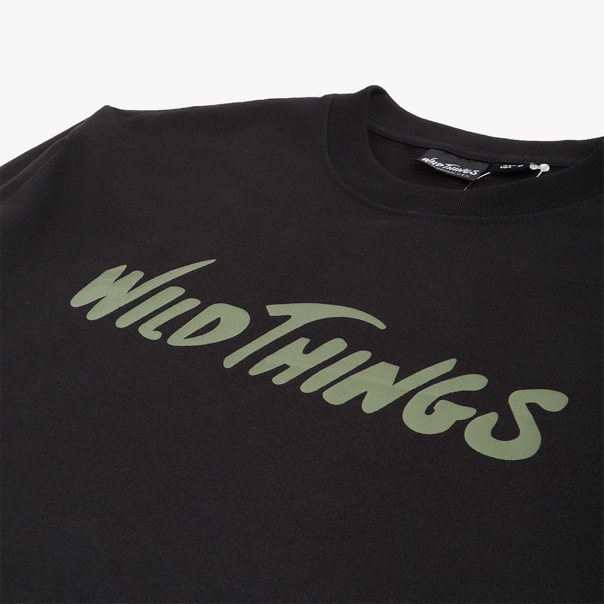 Wild Things Logo Long T-Shirt, Black, Detail Shot 3