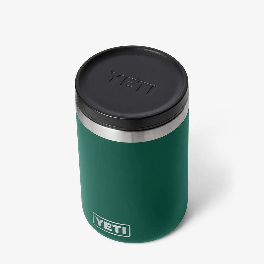 YETI Rambler 16oz Food Jar, Black Forest Green, Detail Shot 3