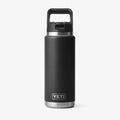 YETI Rambler 26oz Straw Bottle, Black, Detail Shot 4
