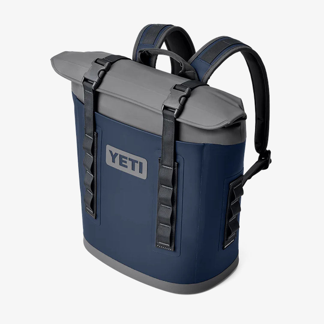 YETI Hopper M12 Soft Backpack Cooler, Navy, Detail Shot 4