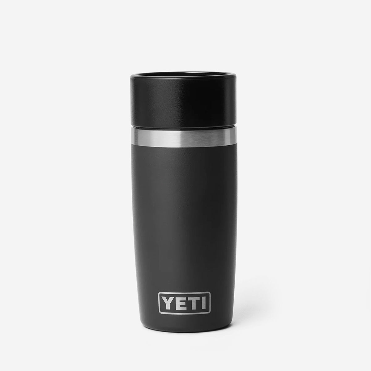 main YETI Rambler 12oz Travel Bottle, Black, Detail Shot 1