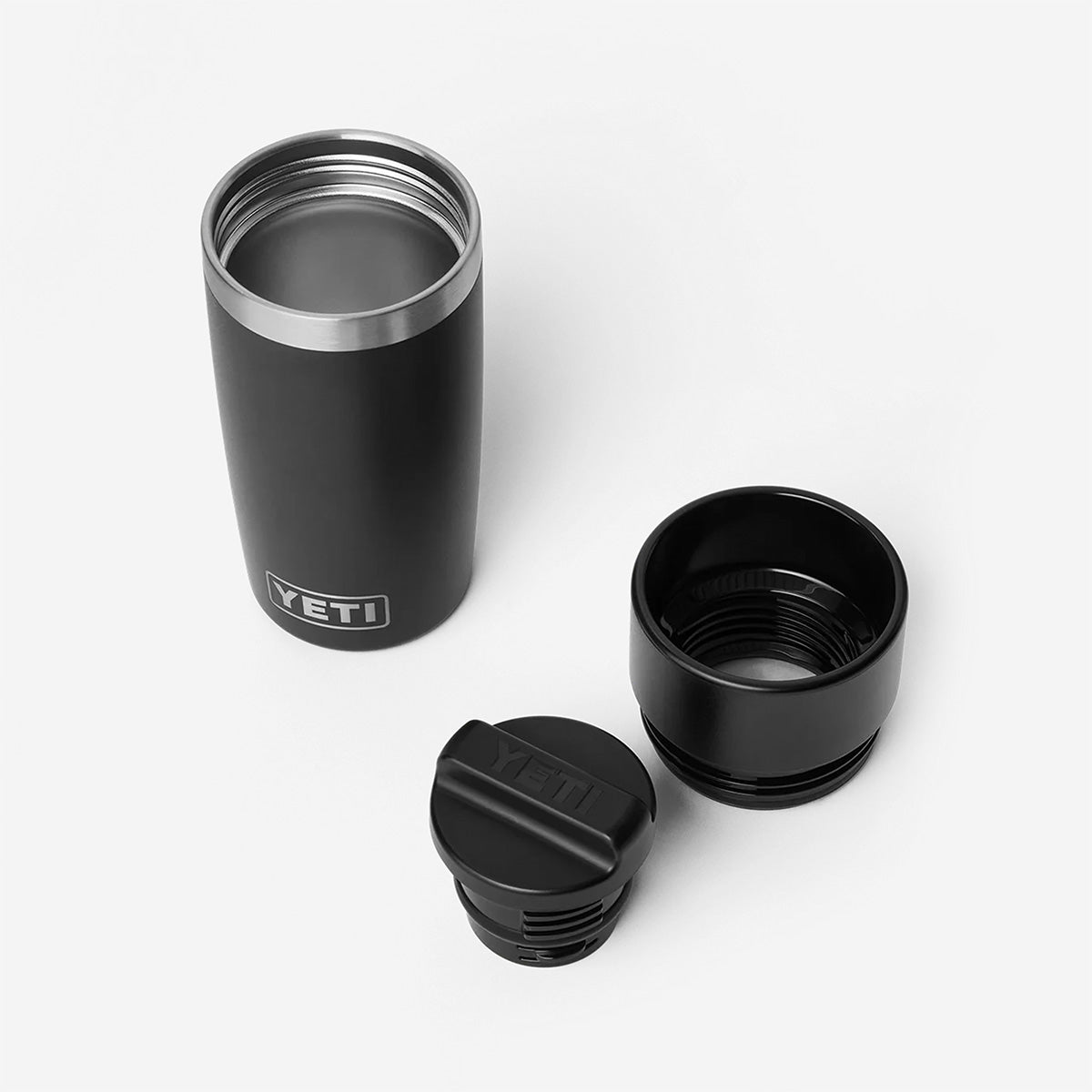 main YETI Rambler 12oz Travel Bottle, Black, Detail Shot 3