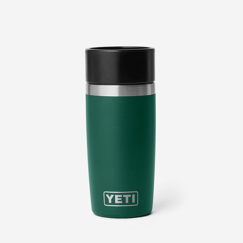 YETI Rambler 12oz Travel Bottle, Black Forest Green, Detail Shot 1