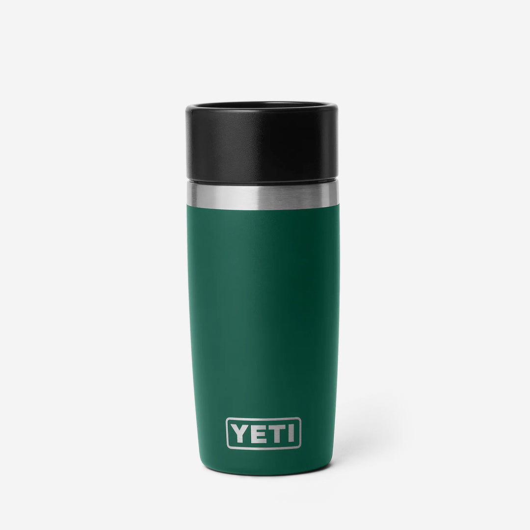 YETI Rambler 12oz Travel Bottle, Black Forest Green, Detail Shot 1