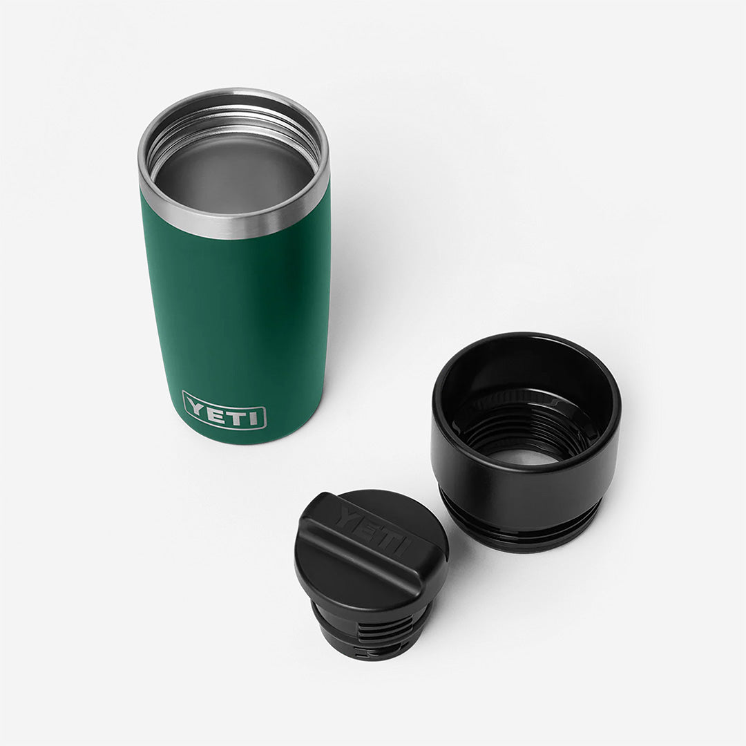 YETI Rambler 12oz Travel Bottle, Black Forest Green, Detail Shot 3