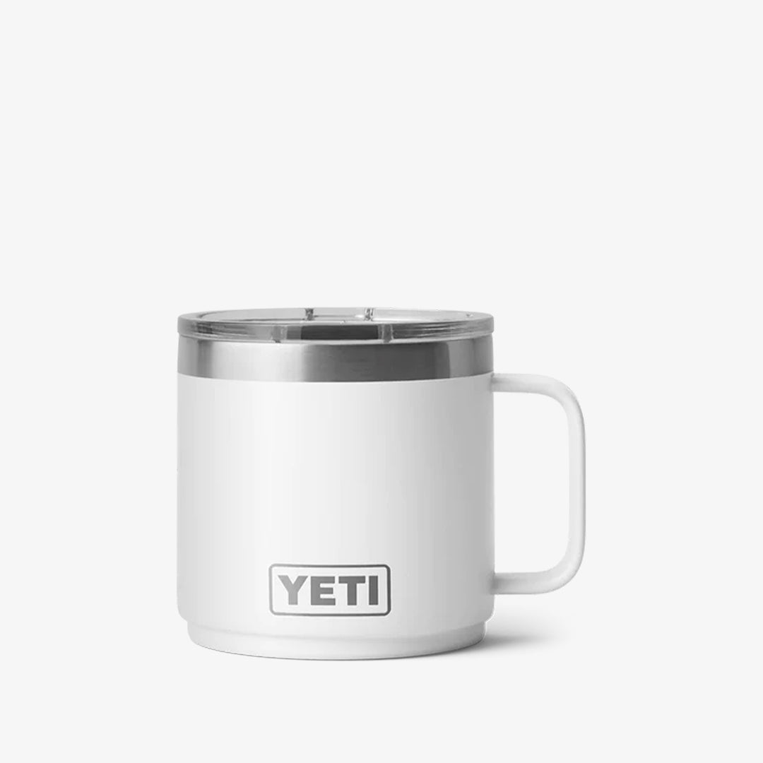 YETI Rambler 14oz Mug, White, Detail Shot 1