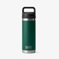 YETI Rambler 18oz Bottle, Black Forest Green, Detail Shot 1