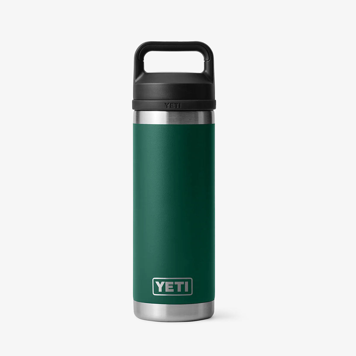 YETI Rambler 18oz Bottle, Black Forest Green, Detail Shot 1