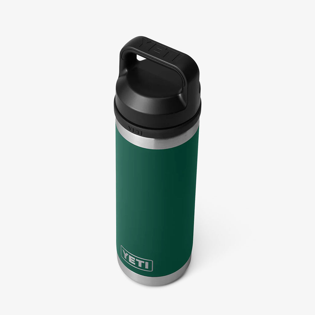 YETI Rambler 18oz Bottle, Black Forest Green, Detail Shot 2