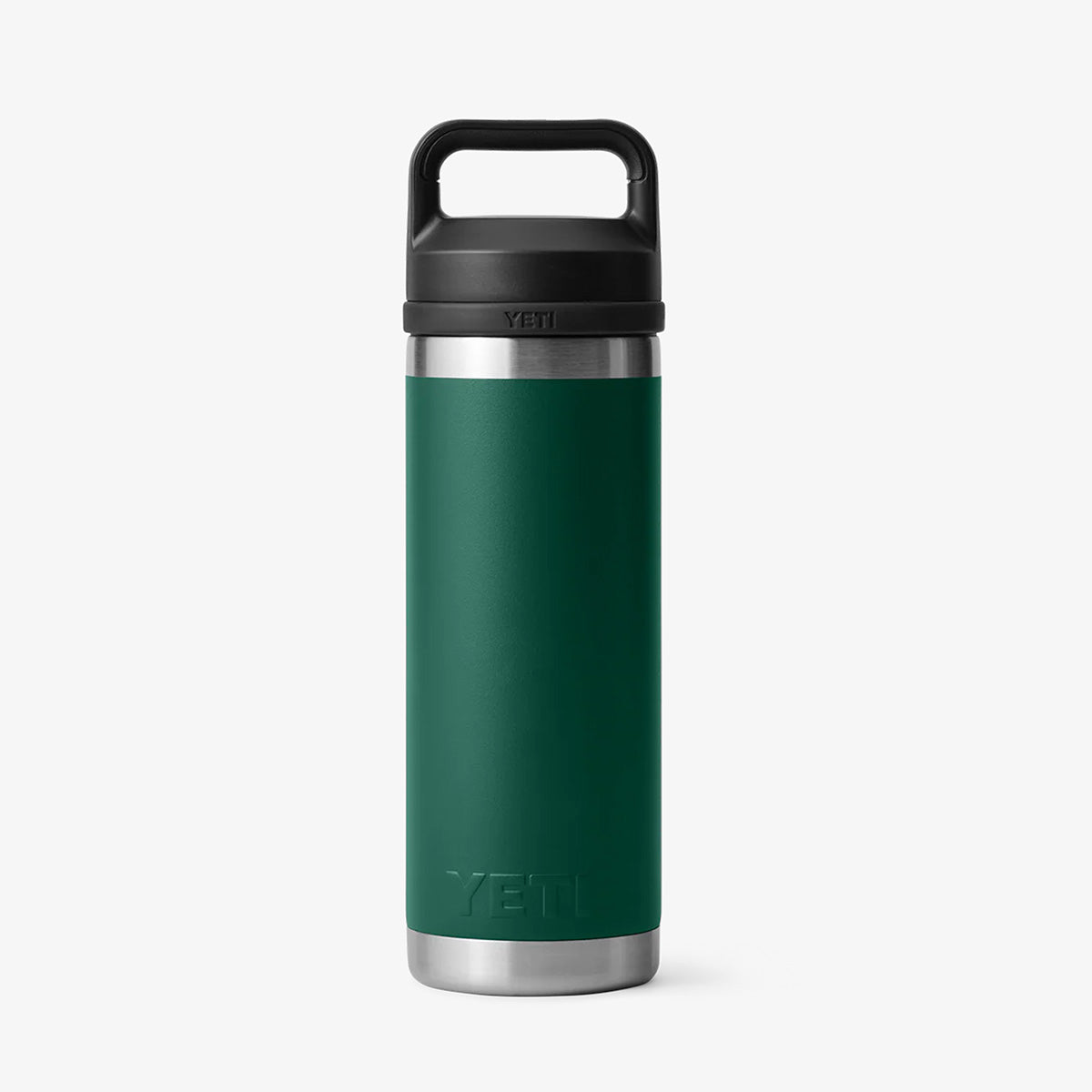 YETI Rambler 18oz Bottle, Black Forest Green, Detail Shot 3