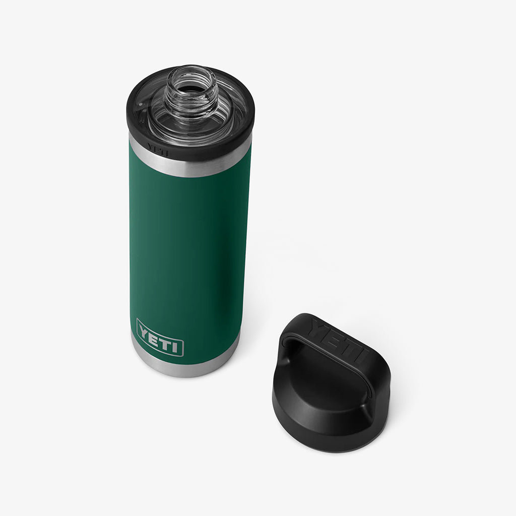 YETI Rambler 18oz Bottle, Black Forest Green, Detail Shot 4