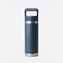 thumbnail YETI Rambler 18oz Straw Bottle, Navy, Detail Shot 2