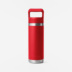 thumbnail YETI Rambler 18oz Straw Bottle, Rescue Red, Detail Shot 2