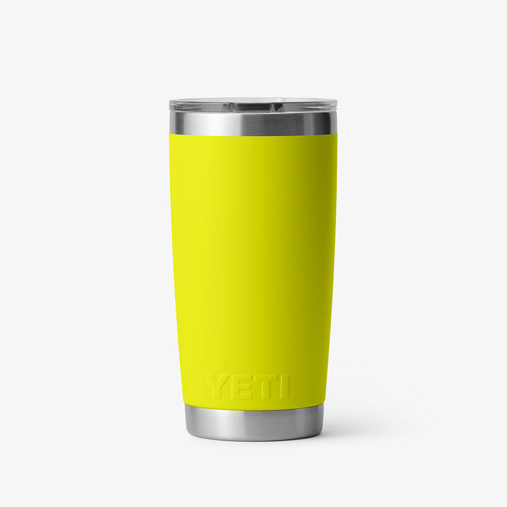 YETI Rambler 20oz Tumbler, Firefly Yellow, Detail Shot 3