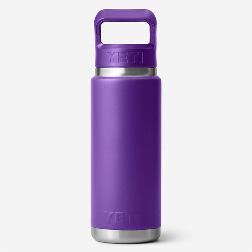 YETI Rambler 26 Oz Straw Bottle in Pace Purple, side view