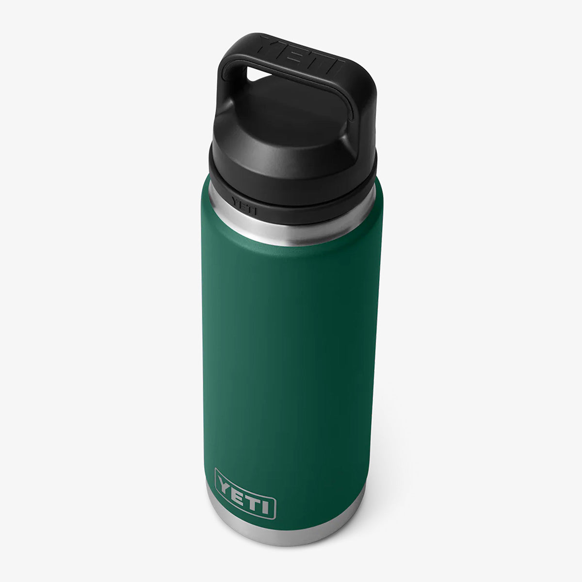YETI Rambler 26oz Bottle, Black Forest Green, Detail Shot 3