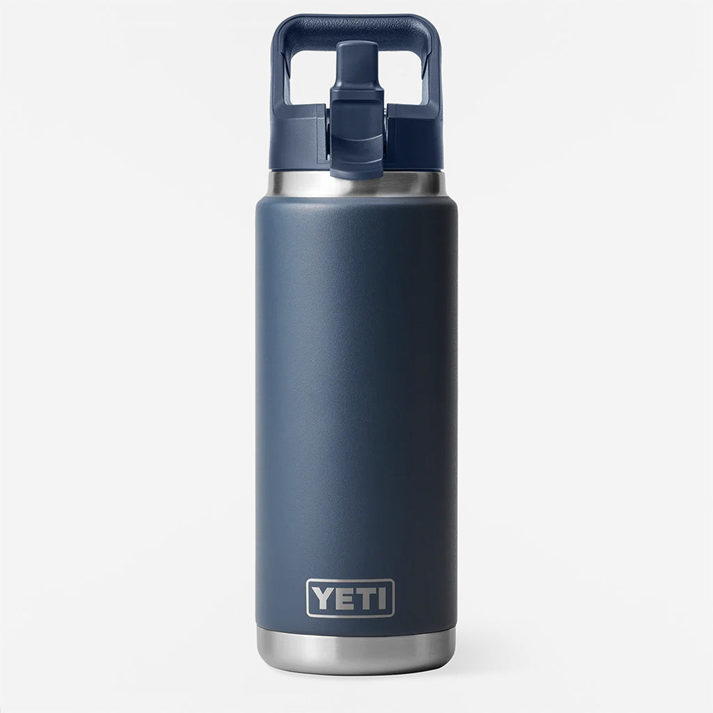 YETI Rambler 26oz Straw Bottle, Navy, Detail Shot 2