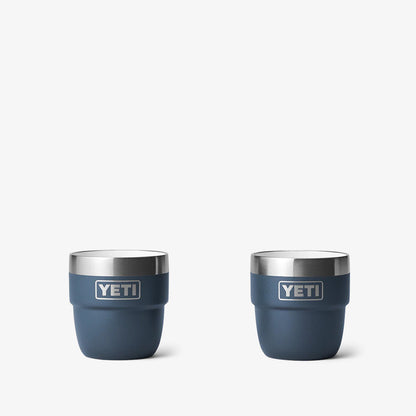 YETI Rambler  4oz Espresso Stackable Cups, Navy, Detail Shot 1