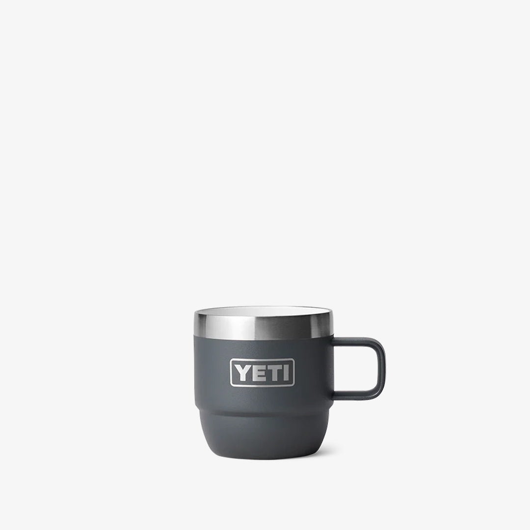 YETI Rambler 6oz Espresso Stackable Mugs, Charcoal, Detail Shot 2