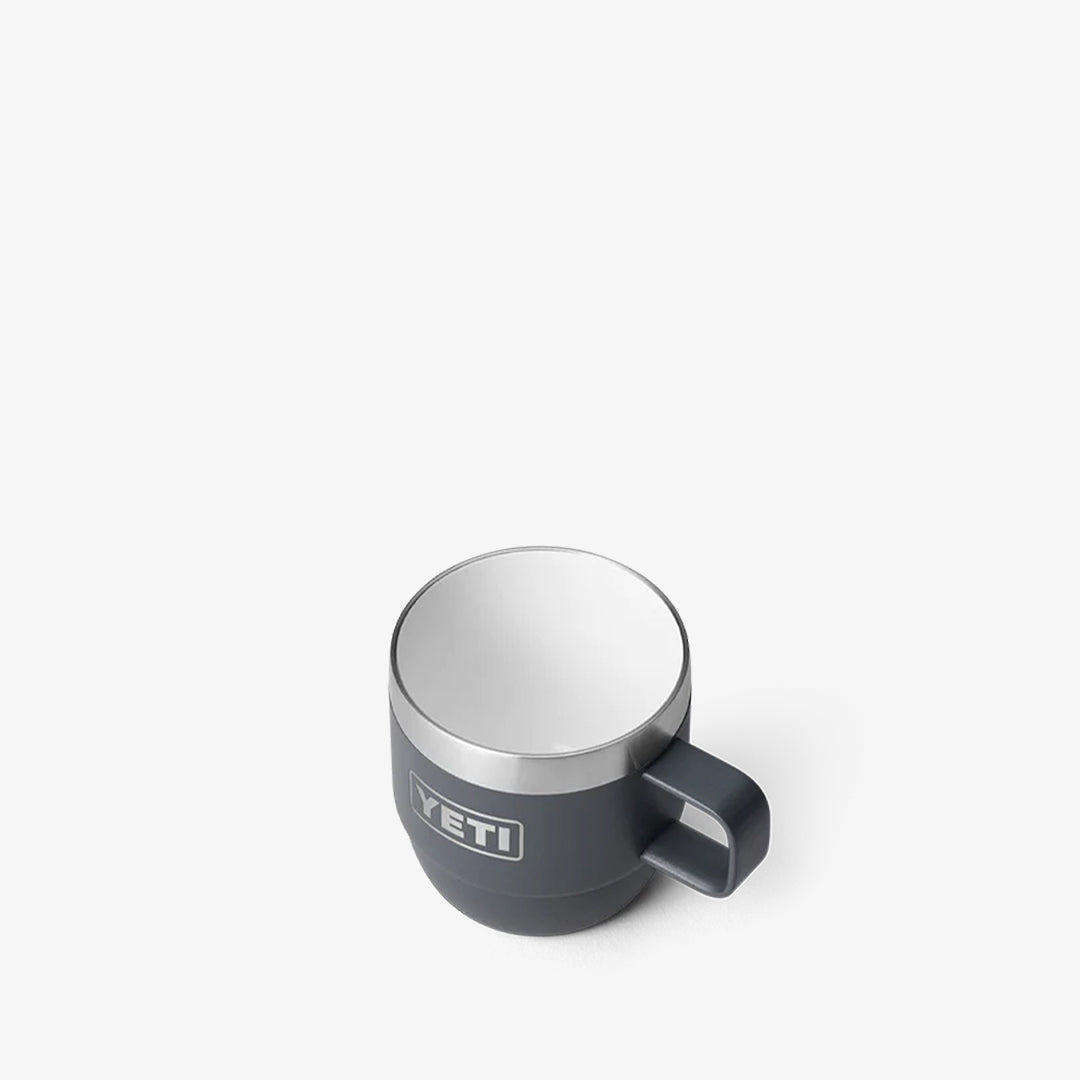 YETI Rambler 6oz Espresso Stackable Mugs, Charcoal, Detail Shot 4