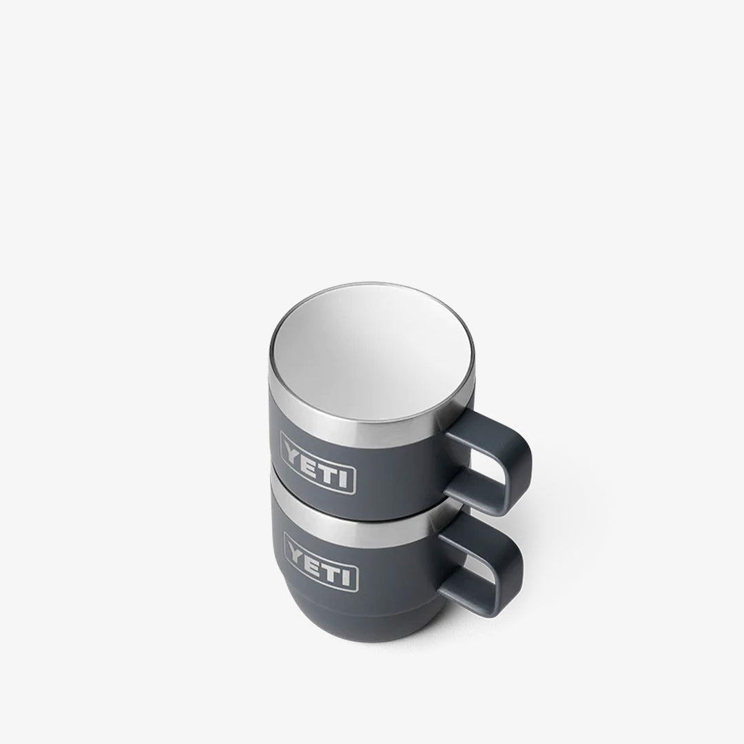 YETI Rambler 6oz Espresso Stackable Mugs, Charcoal, Detail Shot 5