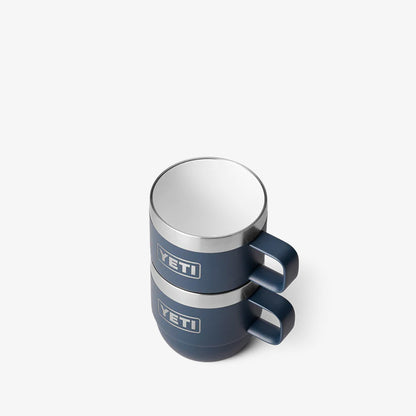 YETI Rambler 6oz Espresso Stackable Mugs, Navy, Detail Shot 5