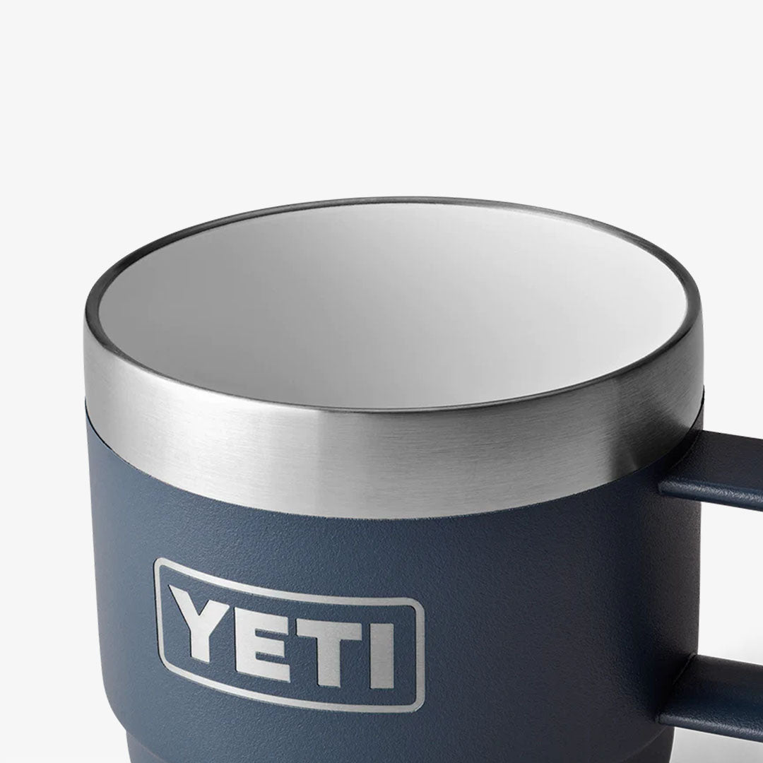 YETI Rambler 6oz Espresso Stackable Mugs, Navy, Detail Shot 6