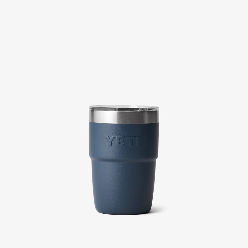 YETI Rambler 8oz Stackable Cup, Navy, Detail Shot 2
