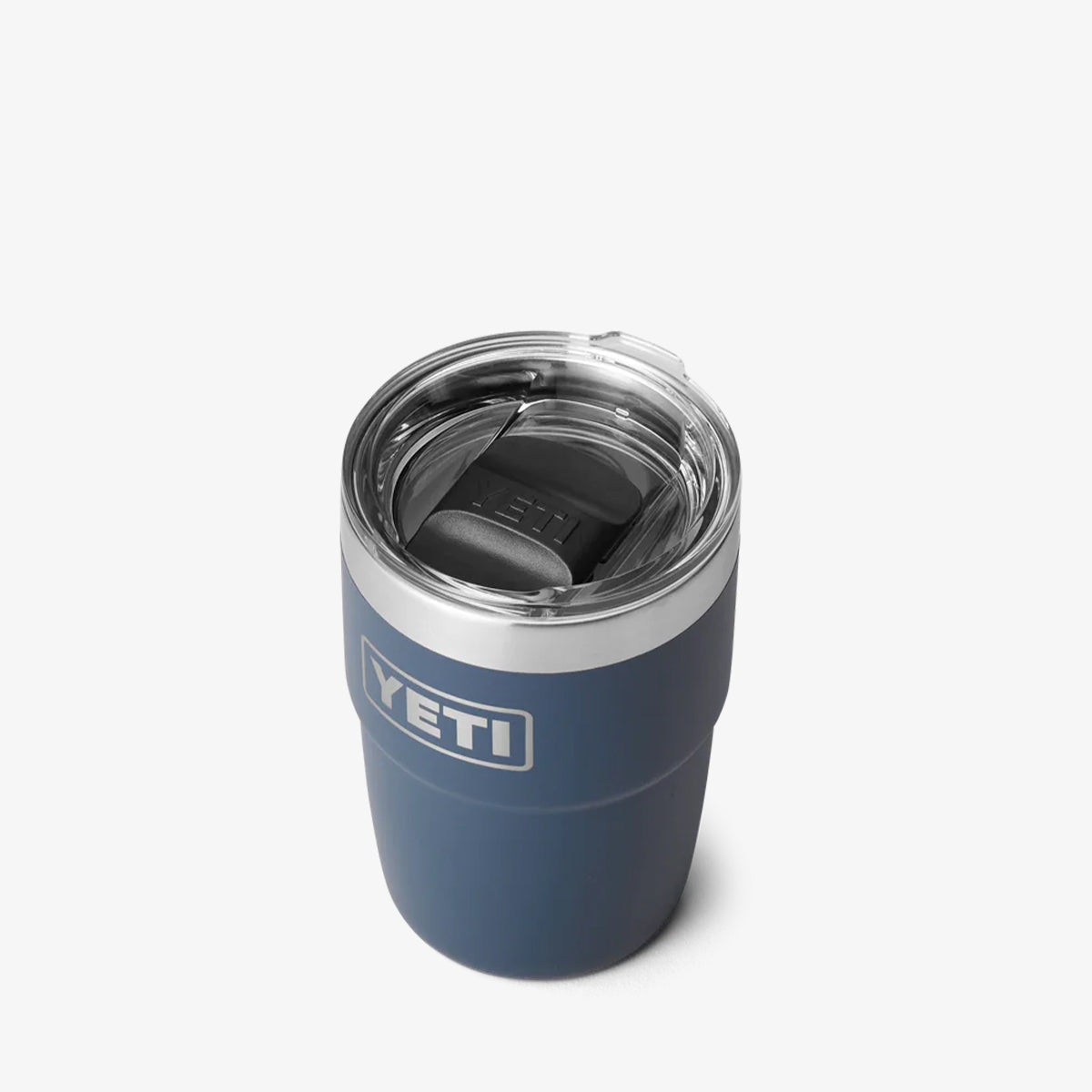 YETI Rambler 8oz Stackable Cup, Navy, Detail Shot 3