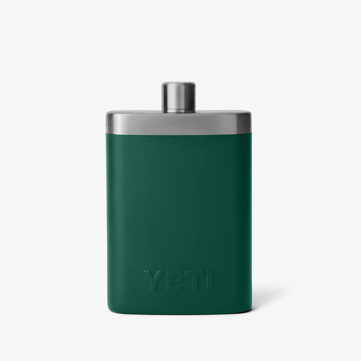 YETI Rambler Flask, Black Forest Green, Detail Shot 3