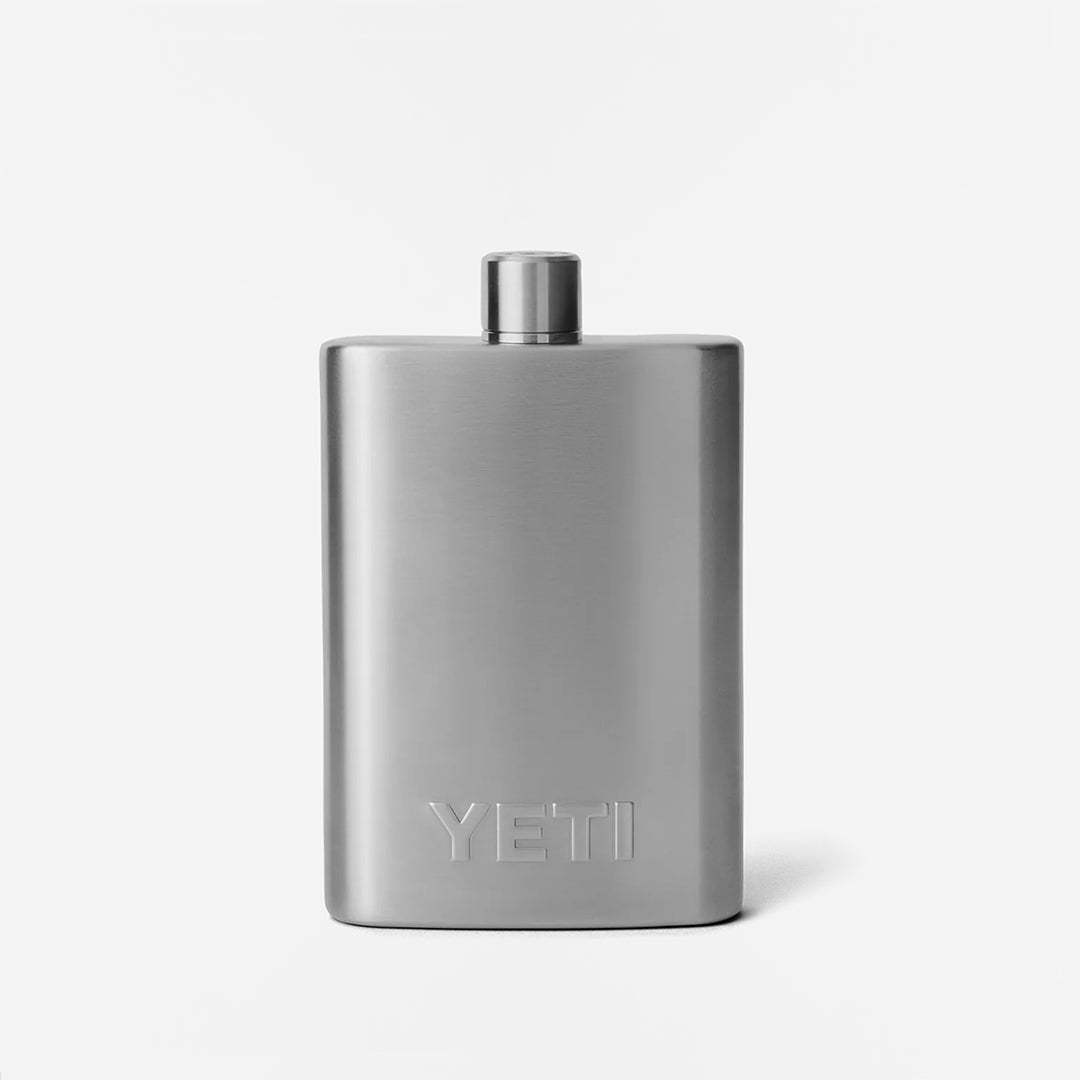 YETI Rambler Flask, Stainless Steel, Detail Shot 1