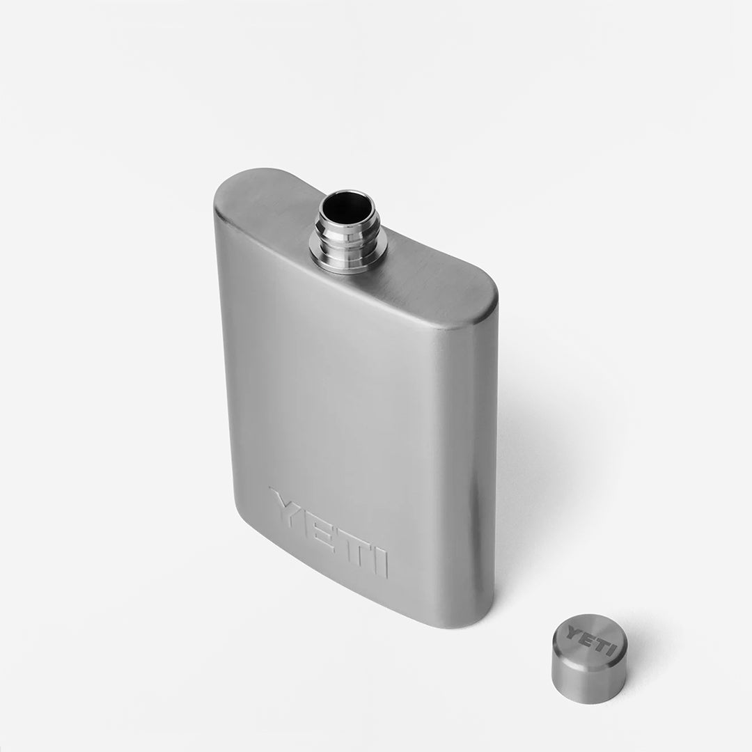 YETI Rambler Flask, Stainless Steel, Detail Shot 4