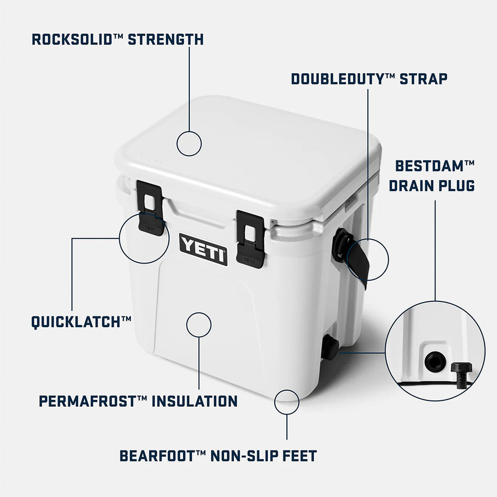 YETI Roadie 24 Cool Box, White, Detail Shot 9