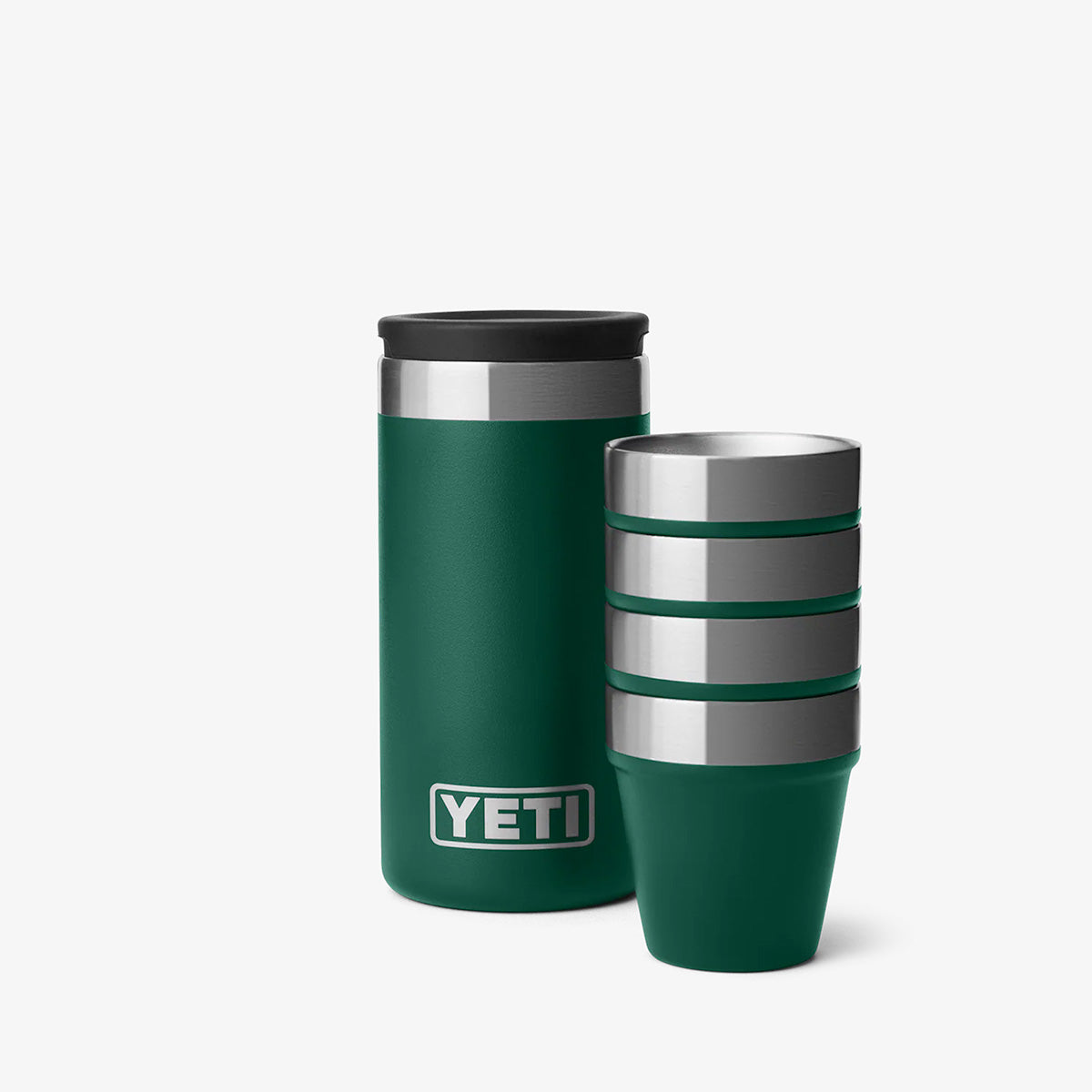 main YETI Shot Glasses, Black Forest Green, Detail Shot 1