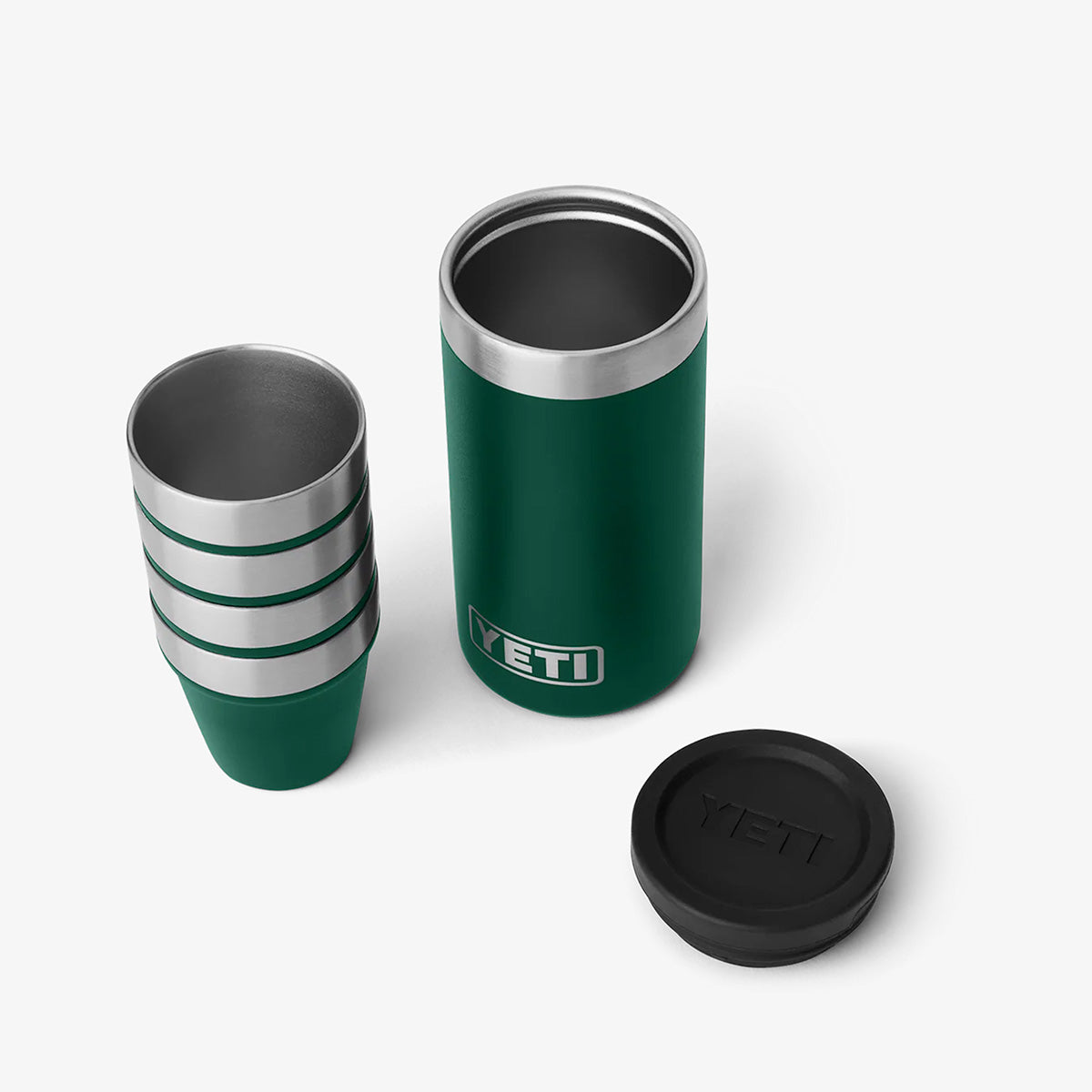 YETI Shot Glasses, Black Forest Green, Detail Shot 3