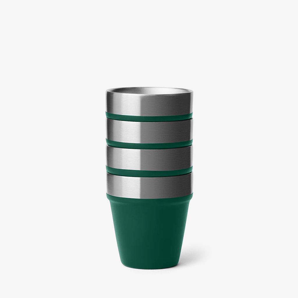 YETI Shot Glasses, Black Forest Green, Detail Shot 4