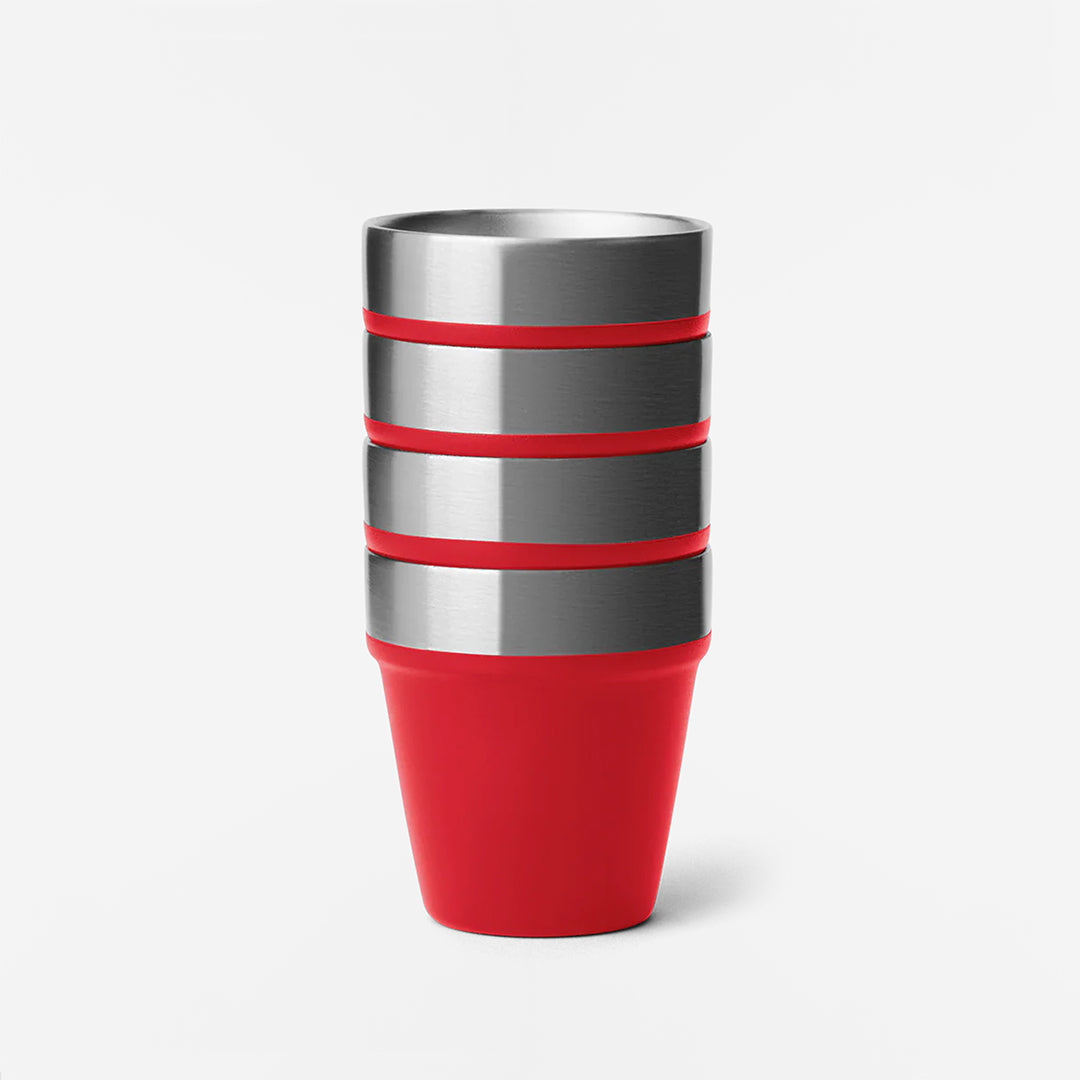 YETI Shot Glasses, Rescue Red, Detail Shot 3