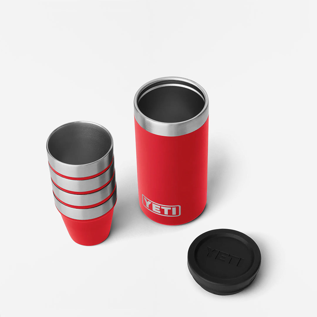 YETI Shot Glasses, Rescue Red, Detail Shot 6