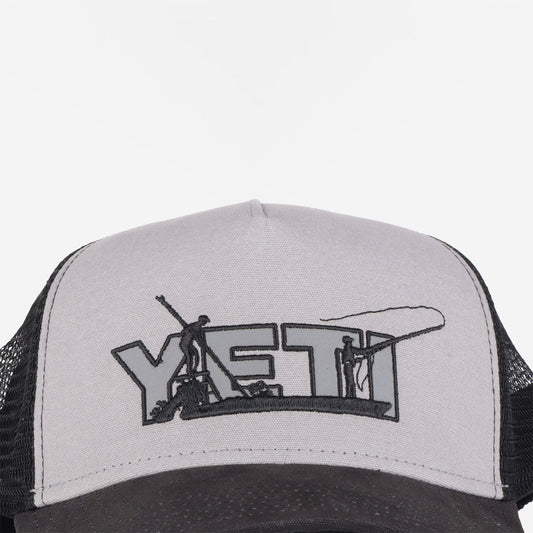 YETI Skiff Logo Snapback Trucker Hat, Gray/Black at  Men's Clothing  store