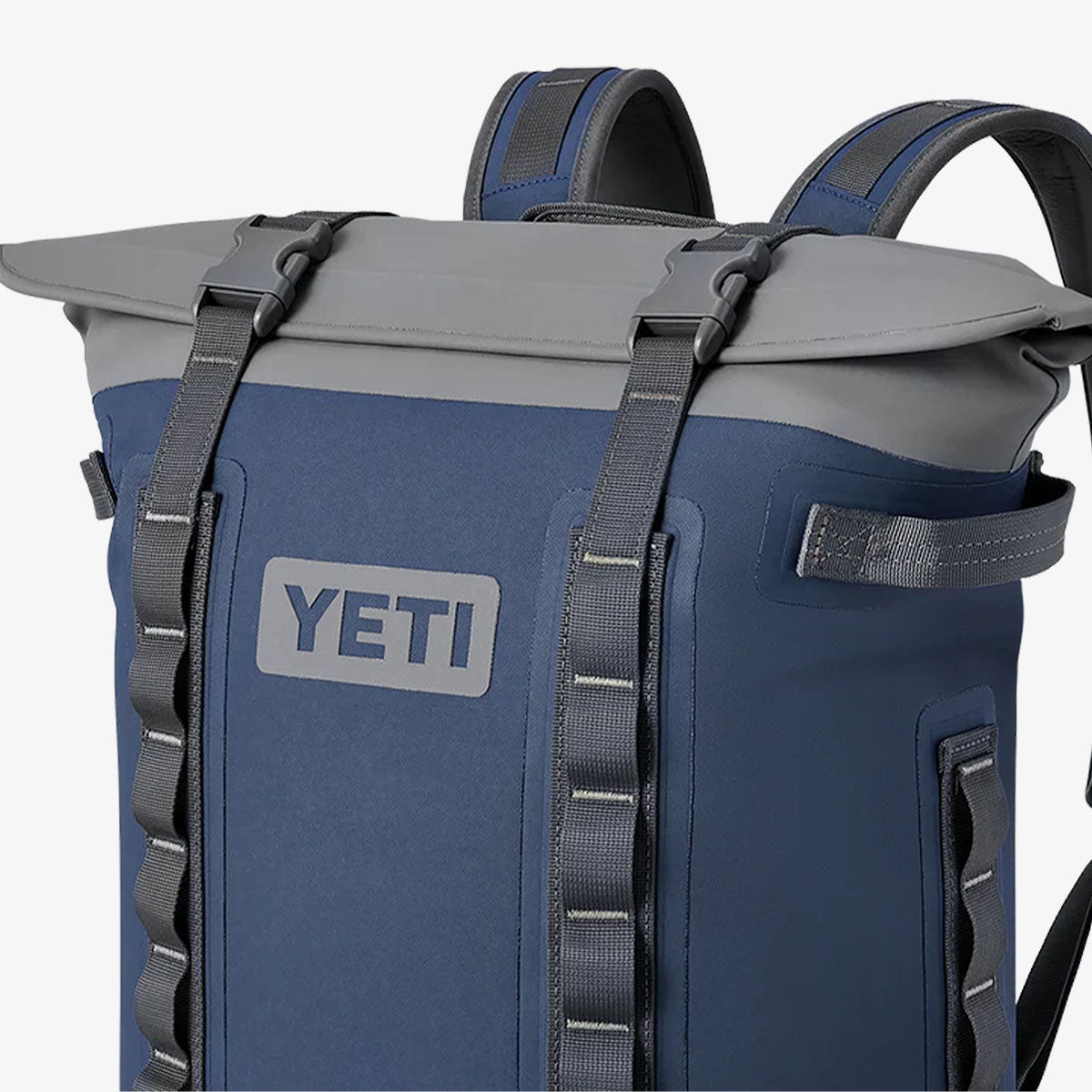 YETI Hopper M20 Soft Backpack Cooler, Navy, Detail Shot 3
