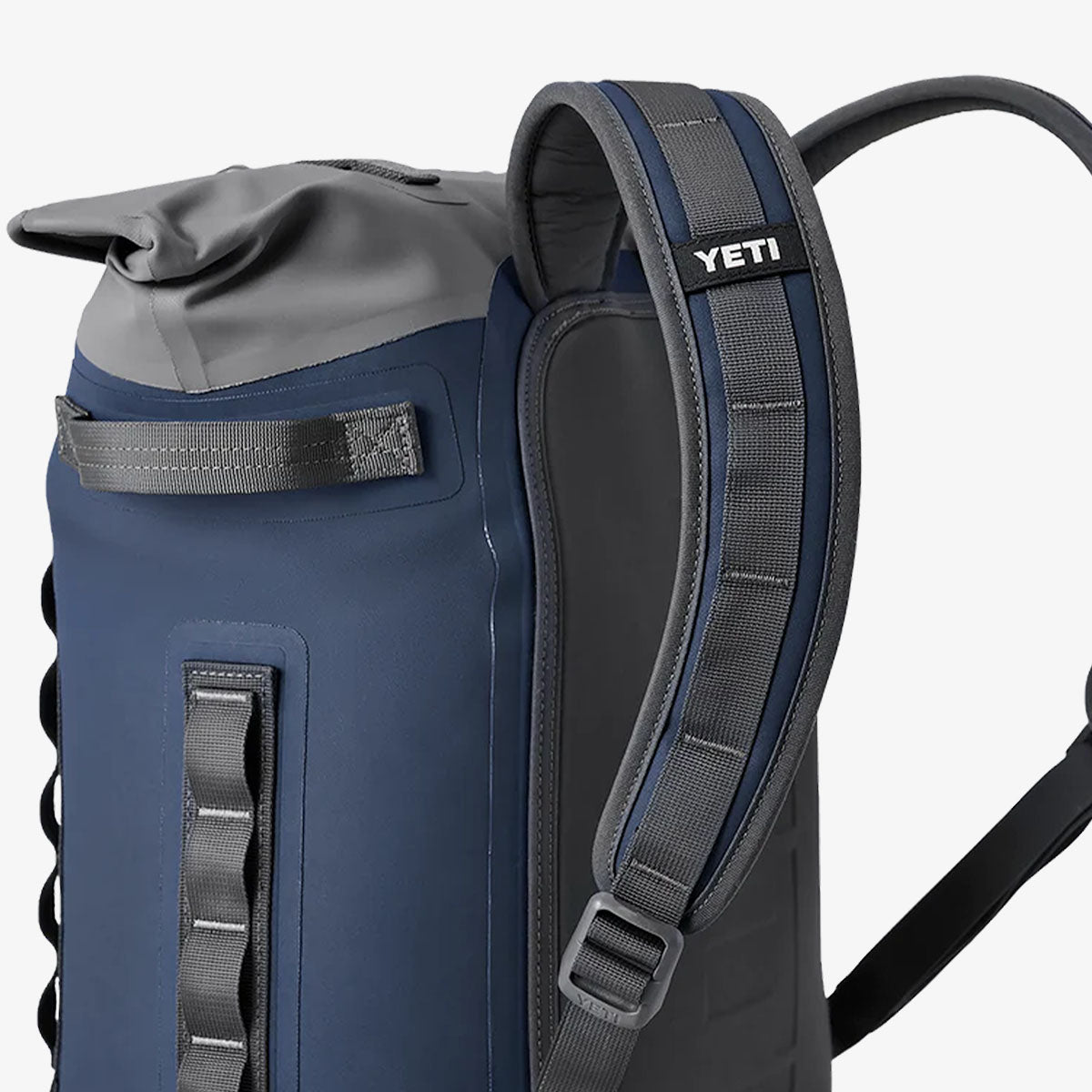 YETI Hopper M20 Soft Backpack Cooler, Navy, Detail Shot 4