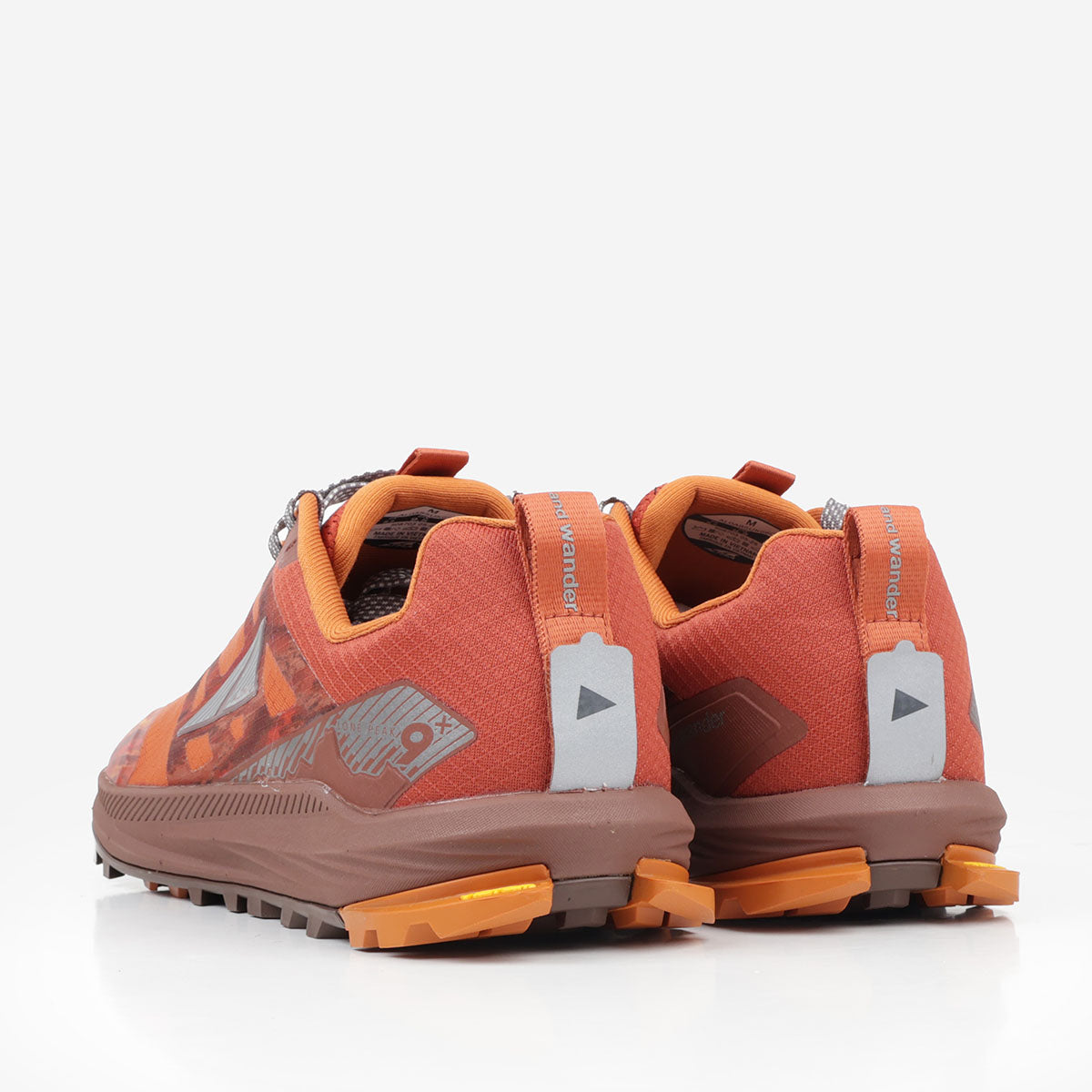 And Wander x ALTRA Lone Peak 9+ Shoes, Dark Orange, Detail Shot 3