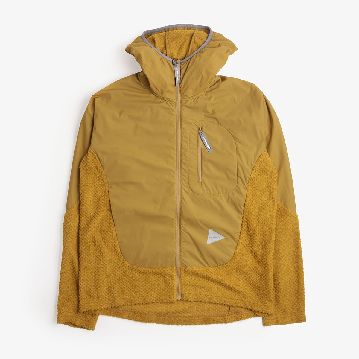 And Wander Air Fleece Full Zip Hoodie