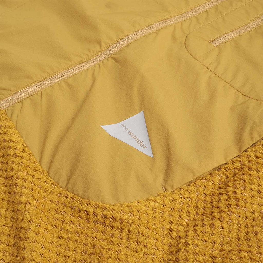 And Wander Air Fleece Full Zip Hoodie