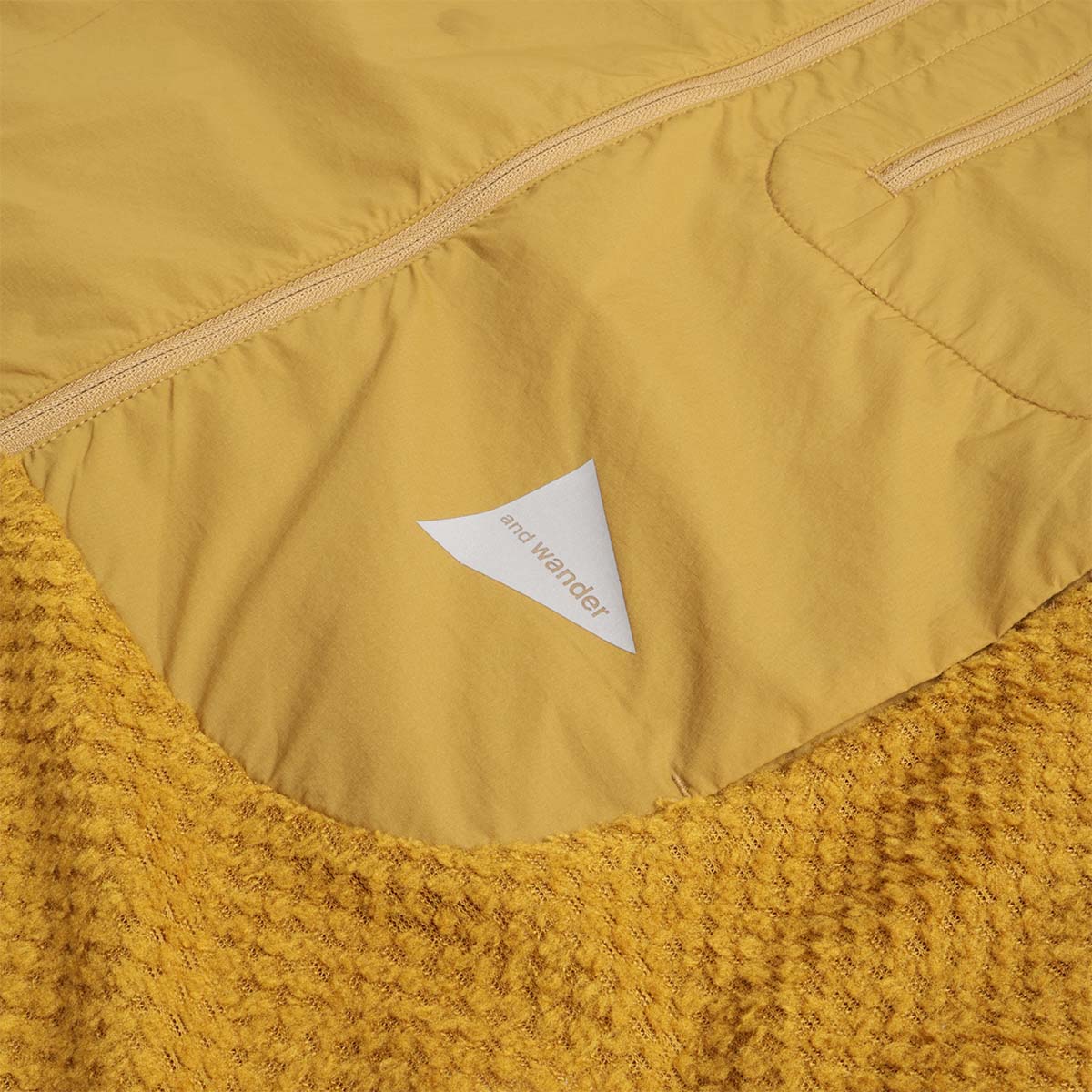 And Wander Air Fleece Full Zip Hoodie